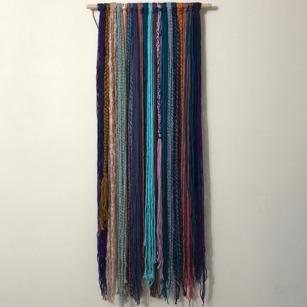 Blue Ridge Mountain 48” Yarn Wall Hanging Tapestry